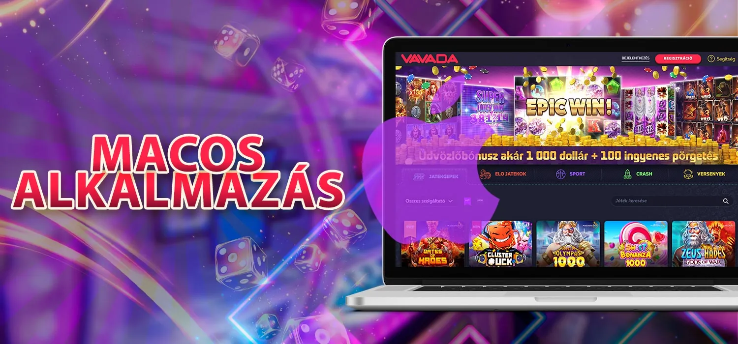 Kaszinó alkalmazás a macOS számára