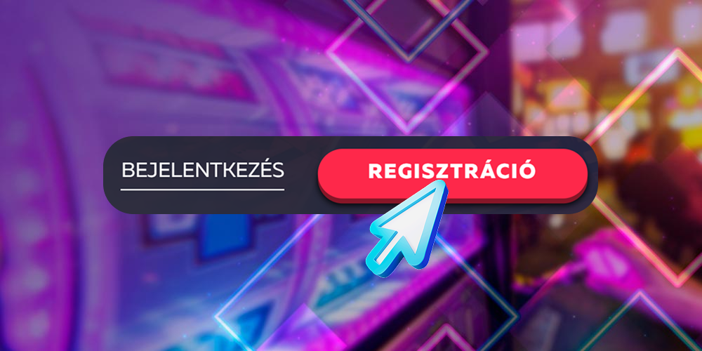Regisztráció gomb a weboldalon