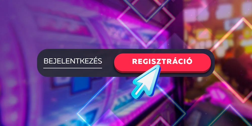 Regisztráció gomb a weboldalon