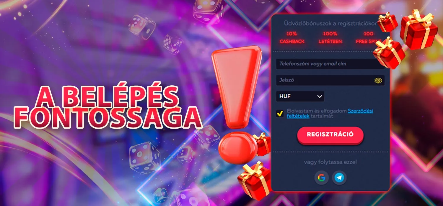 A fiókba való bejelentkezés fontossága