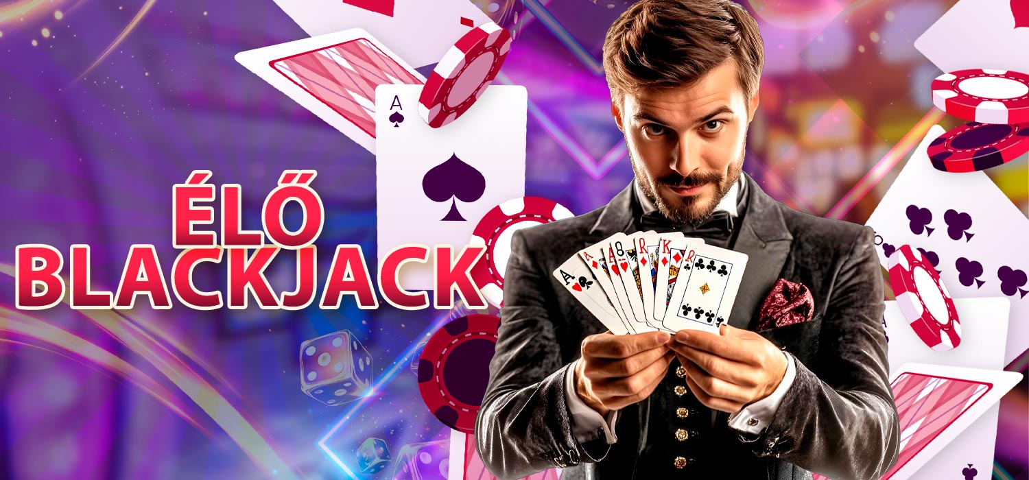 Felejthetetlen élmény élő blackjack játékban.
