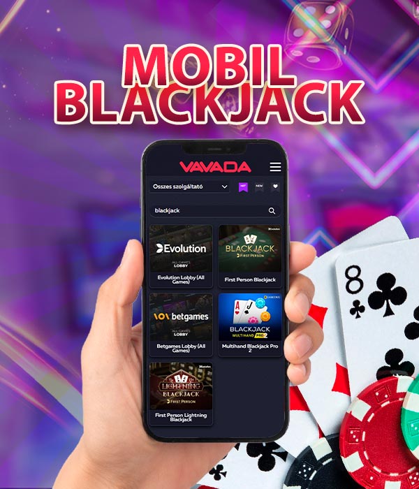 Kényelmes blackjack játék mobiltelefonon.