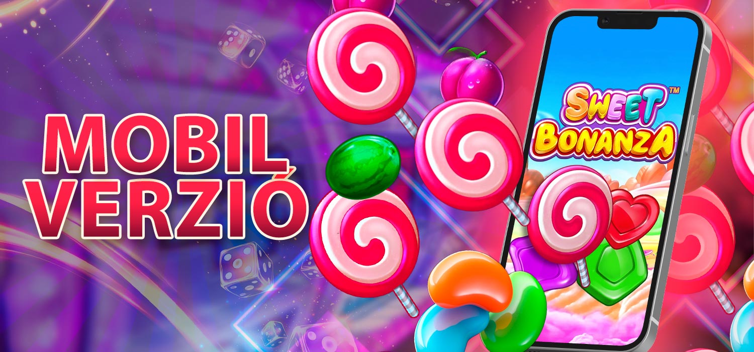 A Sweet Bonanza izgalmas játék mobil verziója.
